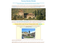 Tuscany Vacation Rentals in Tuscany