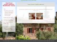 Tuscany holiday apartment  Casa Forese  double bedroom
