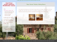 Tuscany vacation rental  Casa Forese  fully-equipped kitchen-dining ro