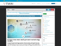  Twai | 8 factors to check for selecting the best travel technology co