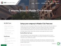 Masdar City Freezone - Setup Your Company In Masdar City