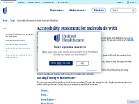 Accessibility Statement for Individuals with Disabilities | UnitedHeal