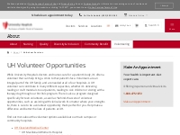 University Hospitals Volunteer Opportunities | Volunteering at Univers