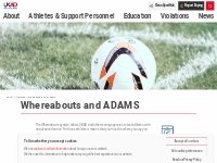 Whereabouts and ADAMS | UK Anti-Doping