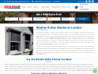 Window Roller Shutter in London | Ukrollergaragesdoor.co.uk
