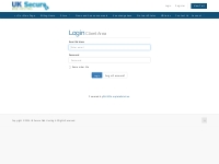 Login - UK Secure Web Hosting