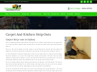 Carpet Removal Sydney | Kitchen Strip Out | Commercial Cleaning