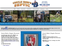 Uncle Bob's Septic - Septic Tank and septic service Wilmington VT,Sout