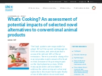 What s Cooking? An assessment of potential impacts of selected novel a