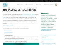 UNEP at the climate COP28