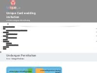 undangan pernikahan unik dan murah - wedding invitation