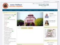 University of Rajasthan - Main Website