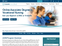 Associate Degree in Vocational Nursing Program | Online LVN Degree | U