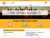 Refer a Property to Update247: Get Up to $500 Cash or Credit