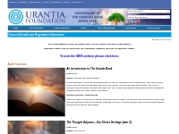 Course Schedule and Registration Information - Urantia Book Internet S