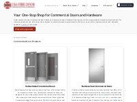 Commercial Doors and Hardware Supplier | USA Fire Door