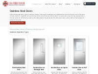 High-Quality Stainless-Steel Doors | USA Fire Door