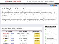 Sports Betting Laws - State And Federal Sports Betting Laws
