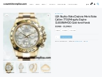 USA Replica Rolex Daytona Men s Rolex Calibre 7750/Mingzhu Engine 1165