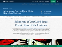 Solemnity of Our Lord Jesus Christ, King of the Universe | USCCB