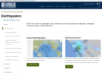 Earthquakes | U.S. Geological Survey
