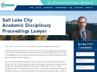 Salt Lake City Academic Disciplinary Proceedings Lawyer