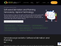 Software Estimation and Planning Services| Mobile App Development Comp