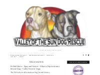 Educational Info   Valley of the Sun Dog Rescue
