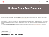 Kashmir Group Tour Packages | Only 7500 Rs Low-Cost