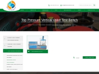 Top Pressure Valve Test Bench, Vertical Valve Testing Bench, Welded & 