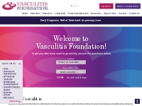 Vasculitis Foundation Provides Vasculitis Education, Research, Support