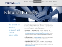 Editorial Process | Veritas Health