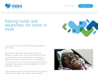 Who we help - Videx Charitable Trust