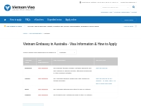 Vietnam Embassy in Australia - Visa Information   How to Apply 2024