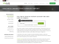 Instant VIN Check Canada - VinAudit Canada Official Site