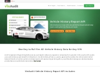 Vehicle History Report API | Automotive Data