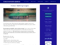 Indoor batting cages for baseball   softball in Newark