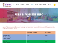 Fees - Violet DayCare - No.1 Child Care Facility In Erith