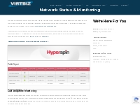 Network Status and Server Monitoring - VIRTBIZ Internet Services