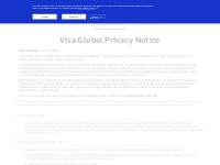 Visa Global Privacy Notice | Visa