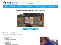  Custom Dimensional 3D Signs   Letters | Visigraph Custom Displays | V