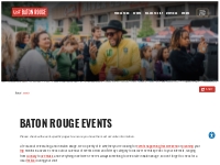Events in Baton Rouge | State Fair, Festivals, Parades   Concerts