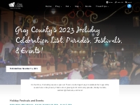 Grey County’s 2023 Holiday Celebration List: Parades, Festivals,   Eve