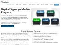 Digital Signage Media Players | Visix Digital Signage Solutions