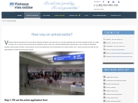 How visa online works? Vietnam visa on arrival process
