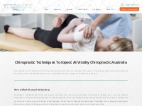 Chiropractic Techniques | Vitality Chiropractic Australia