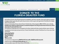 Donate to the Florida Disaster Fund - Volunteer Florida