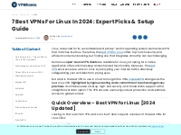 7 Best VPNs For Linux In 2024: Expert Picks   Setup Guide