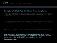 Birthday Party And Adult Party With Effective Virtual Reality Games - 