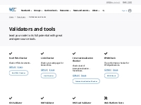 Validators and tools | Developers | W3C
